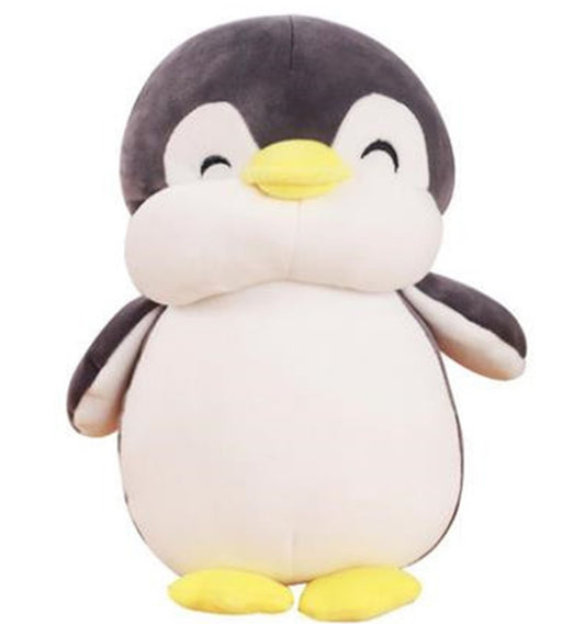 Soft fat Penguin Plush Toys Staffed Cartoon Animal Doll Squeezable Plush Toys Gift for Kids （black），11.8"