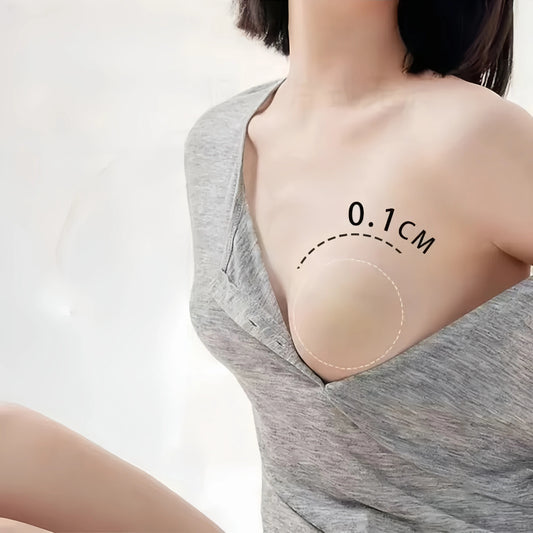 6 pairs Silicone Breast Stickers Reusable Women Breast Petals Lift Nipple Cover Invisible Petal Adhesive Strapless Backless Stick on Bra