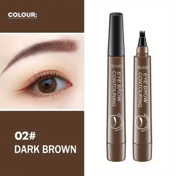 Waterproof Eyebrow Pen,Natural Looking Brows Makeup ( 5 Colors)