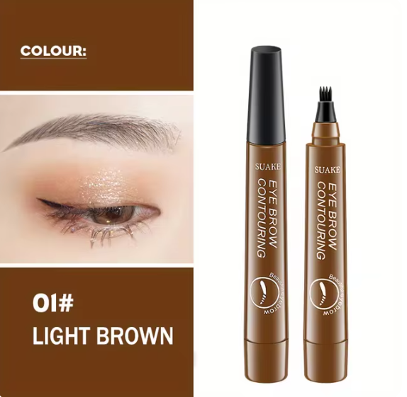 Waterproof Eyebrow Pen,Natural Looking Brows Makeup ( 5 Colors)