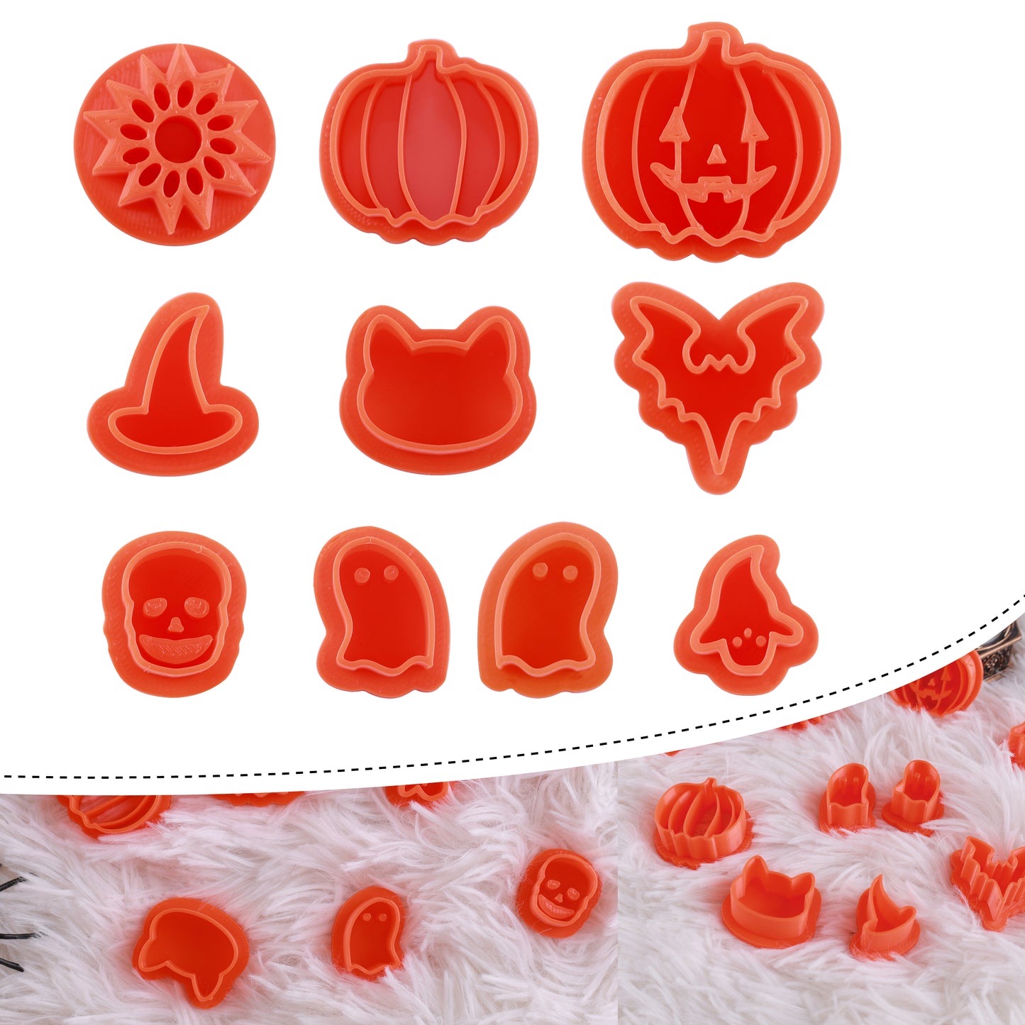 10 Halloween cookie cutter sets