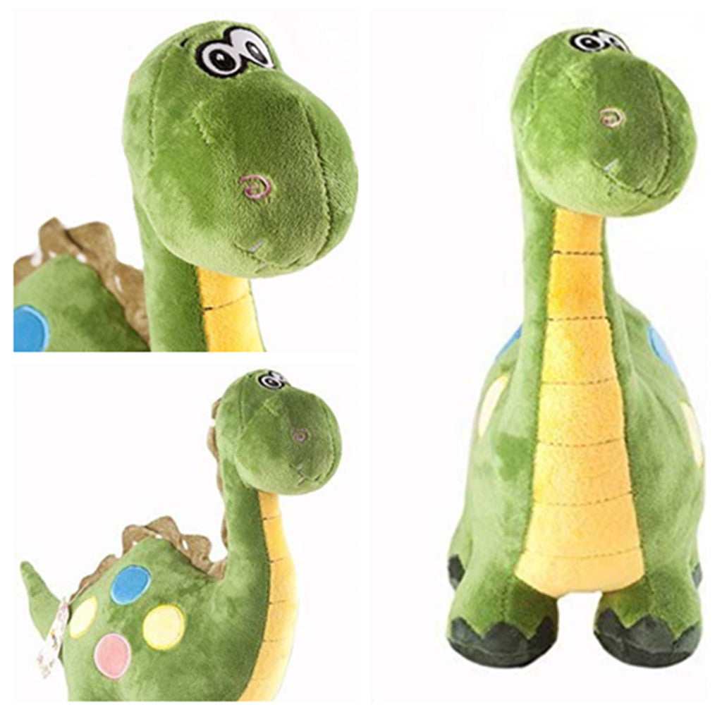 Stuffed Dinosaur Plush Stuffed Animal Toy for Baby Gifts Kid Birthday Party Gift，Cute Soft Plush Dinosaur Toy (Green),15.8"