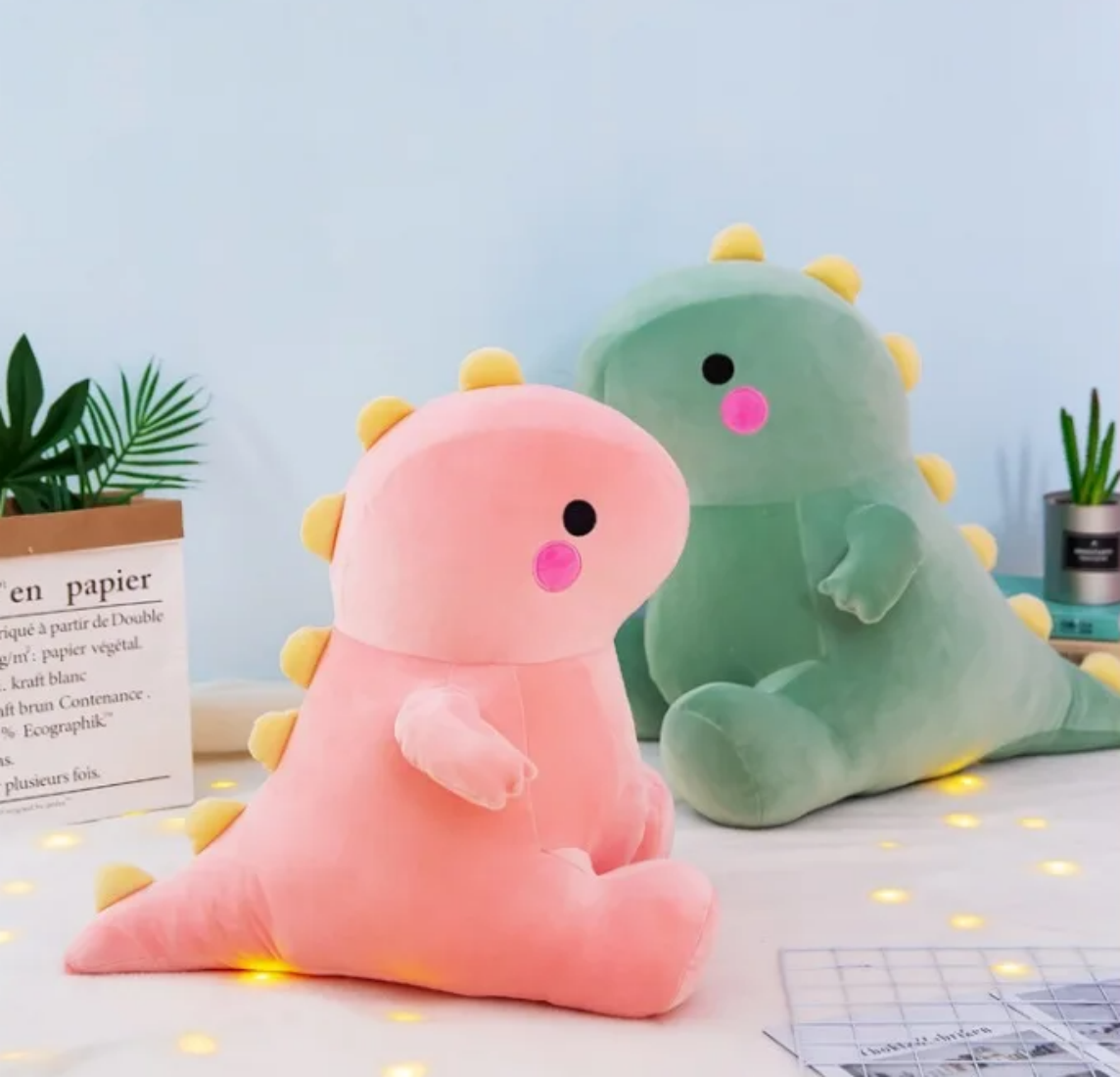 Soft Cute Dinosaur Plush Toys,2PSC 11.8inch 30cm,Dinosaur Stuffed Animals Toys Dolls,for Christmas and Halloween Kids Girls Boys