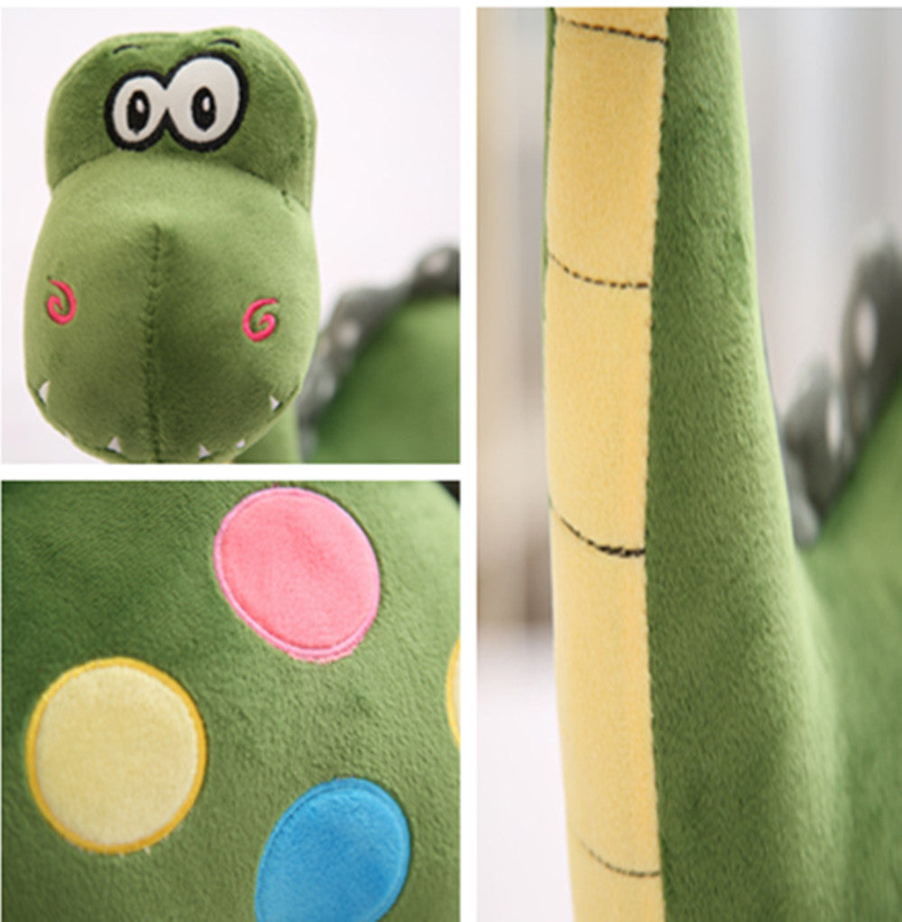 Stuffed Dinosaur Plush Stuffed Animal Toy for Baby Gifts Kid Birthday Party Gift，Cute Soft Plush Dinosaur Toy (Green),15.8"