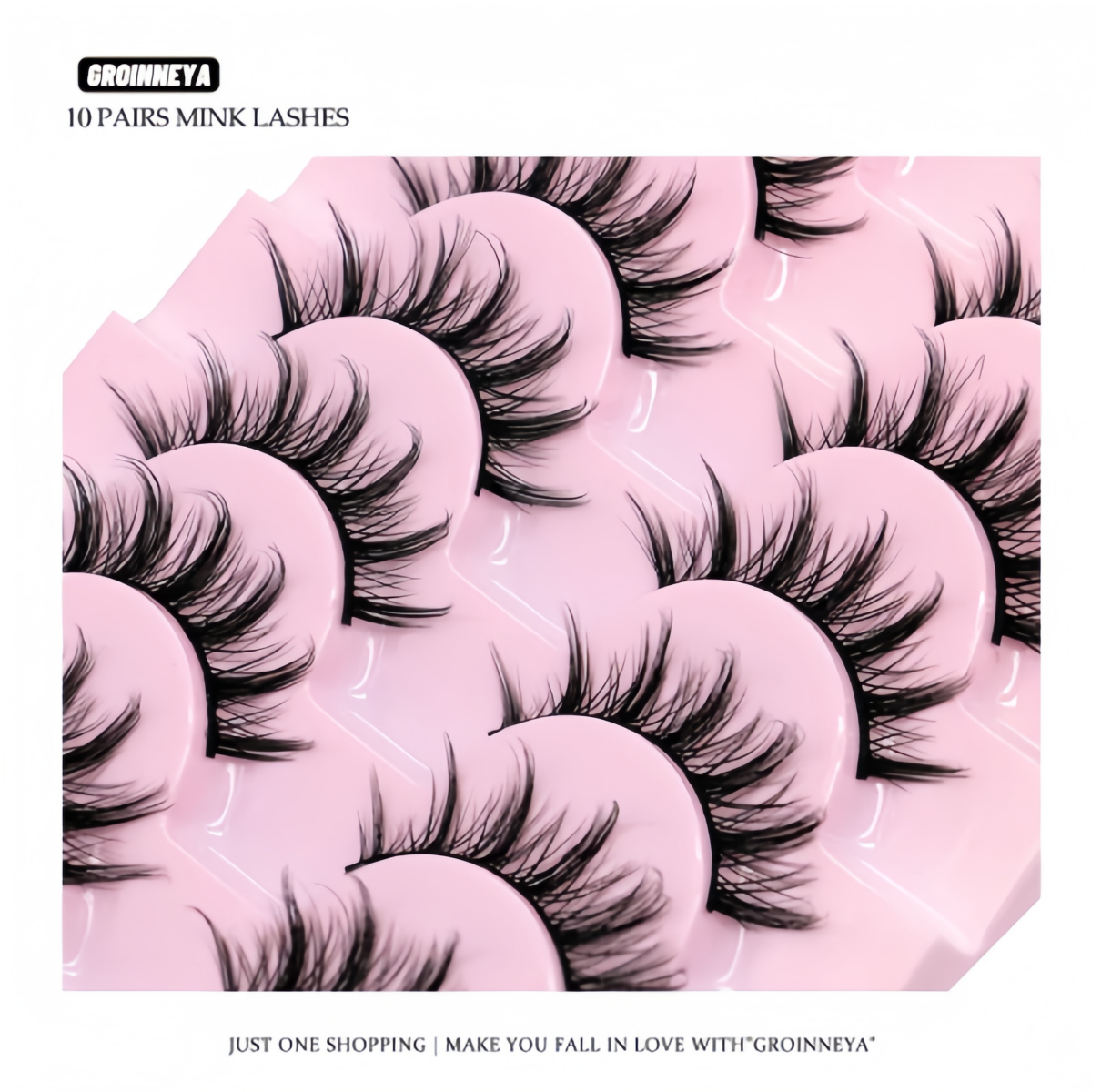 3Boxes(21Pairs) False Eyelashes Wispy Lashes Natural Look Fake Eyelashes