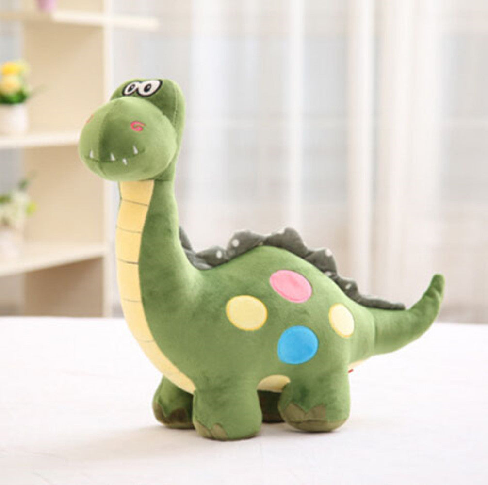 Stuffed Dinosaur Plush Stuffed Animal Toy for Baby Gifts Kid Birthday Party Gift，Cute Soft Plush Dinosaur Toy (Green),15.8"