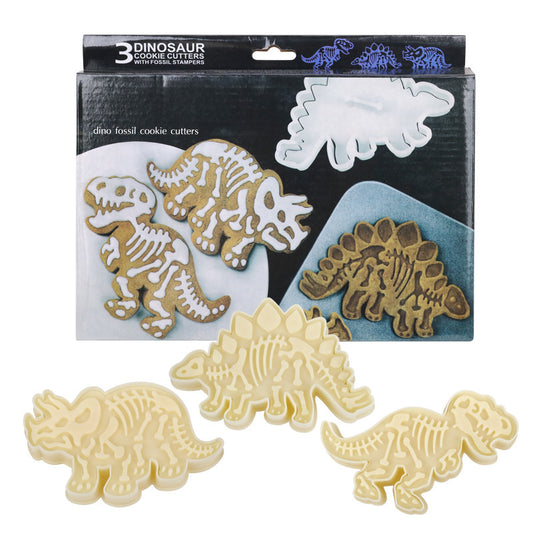 Baking mold 3D Dinosaur Cookie mold 3-piece Jurassic DIY baking cookie mold Cookie cutting mold