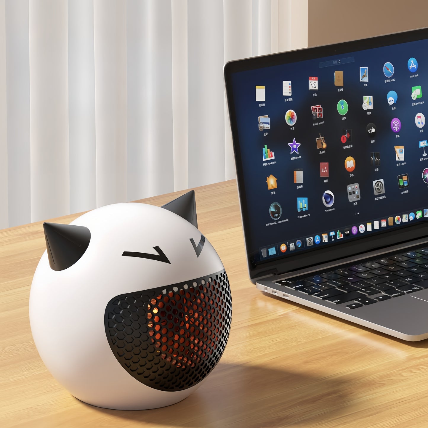 Little Devil Warm Air Heater Home Desktop Heater Small Mini Office Creative Warm Air Heater