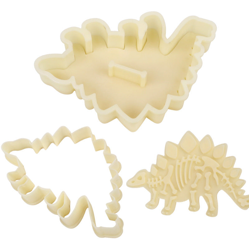 Baking mold 3D Dinosaur Cookie mold 3-piece Jurassic DIY baking cookie mold Cookie cutting mold