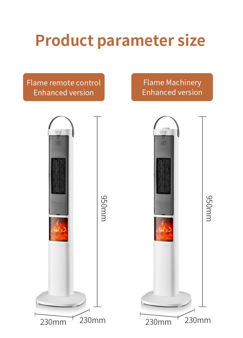 2000W heater 3D simulation flame heater remote control fireplace electric heater gas vertical