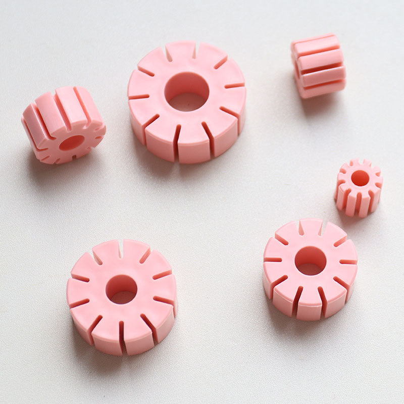 10 hole measuring guide, 6 ring sizes, clay earring hoop ruler making tool, hoop earring guide